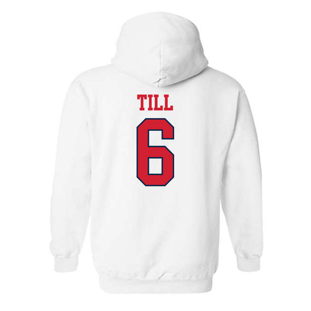 Ole Miss - NCAA Softball : Kaidance Till - Fashion Shersey Hooded Sweatshirt-1