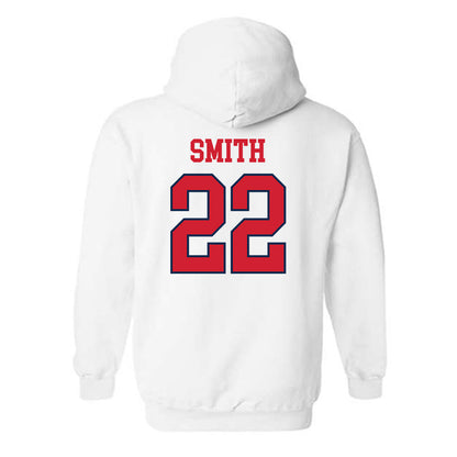 Ole Miss - NCAA Men's Basketball : Max Smith - Fashion Shersey Hooded Sweatshirt-1