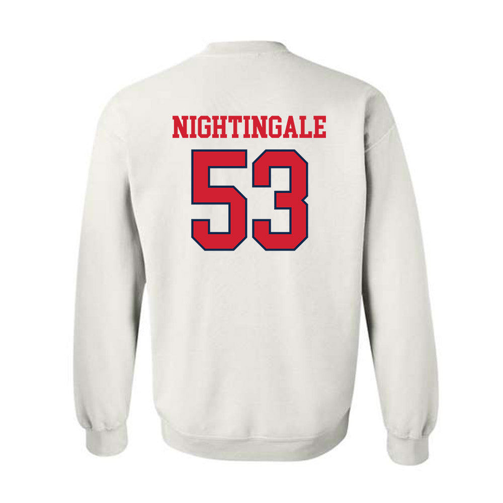 Ole Miss - NCAA Football : Trey Nightingale - Fashion Shersey Crewneck Sweatshirt-1