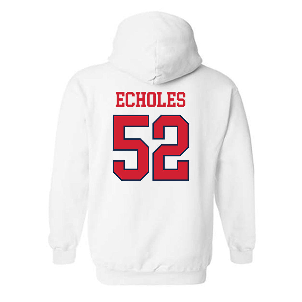 Ole Miss - NCAA Football : William Echoles - Fashion Shersey Hooded Sweatshirt-1