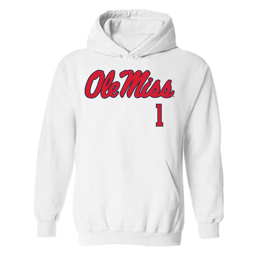 Ole Miss - NCAA Football : Princewill Umanmielen - Fashion Shersey Hooded Sweatshirt-0