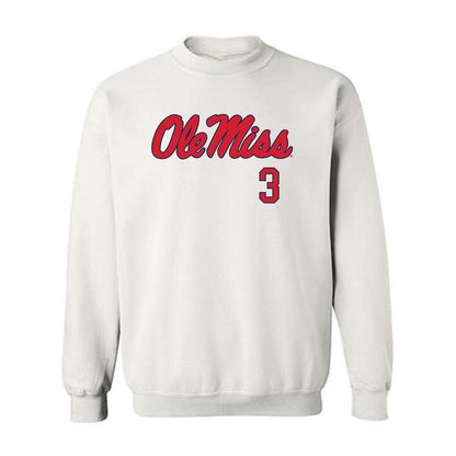 Ole Miss - NCAA Baseball : Luke Cheng - Fashion Shersey Crewneck Sweatshirt-0