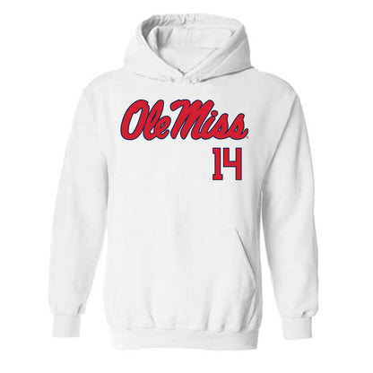 Ole Miss - NCAA Softball : Abby Herndon - Fashion Shersey Hooded Sweatshirt-0