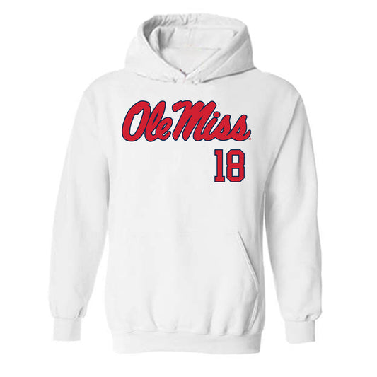 Ole Miss - NCAA Baseball : Greyson Parker - Fashion Shersey Hooded Sweatshirt-0