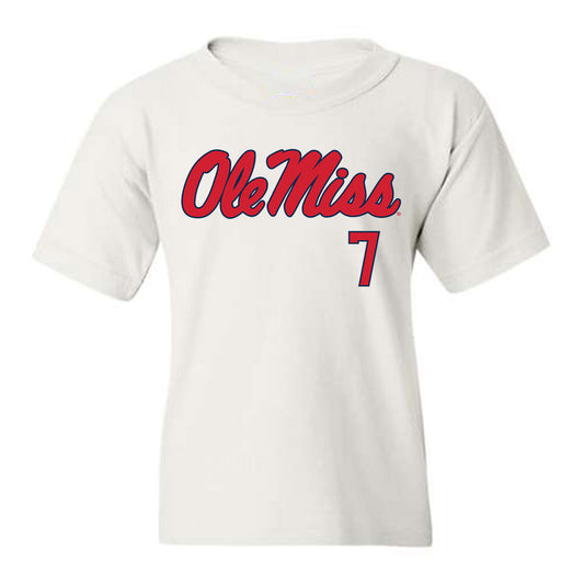 Ole Miss - NCAA Women's Soccer : Ek Uithoven - Fashion Shersey Youth T-Shirt