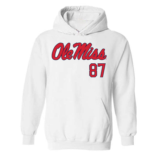 Ole Miss - NCAA Football : Wyatt Smalley - Fashion Shersey Hooded Sweatshirt-0