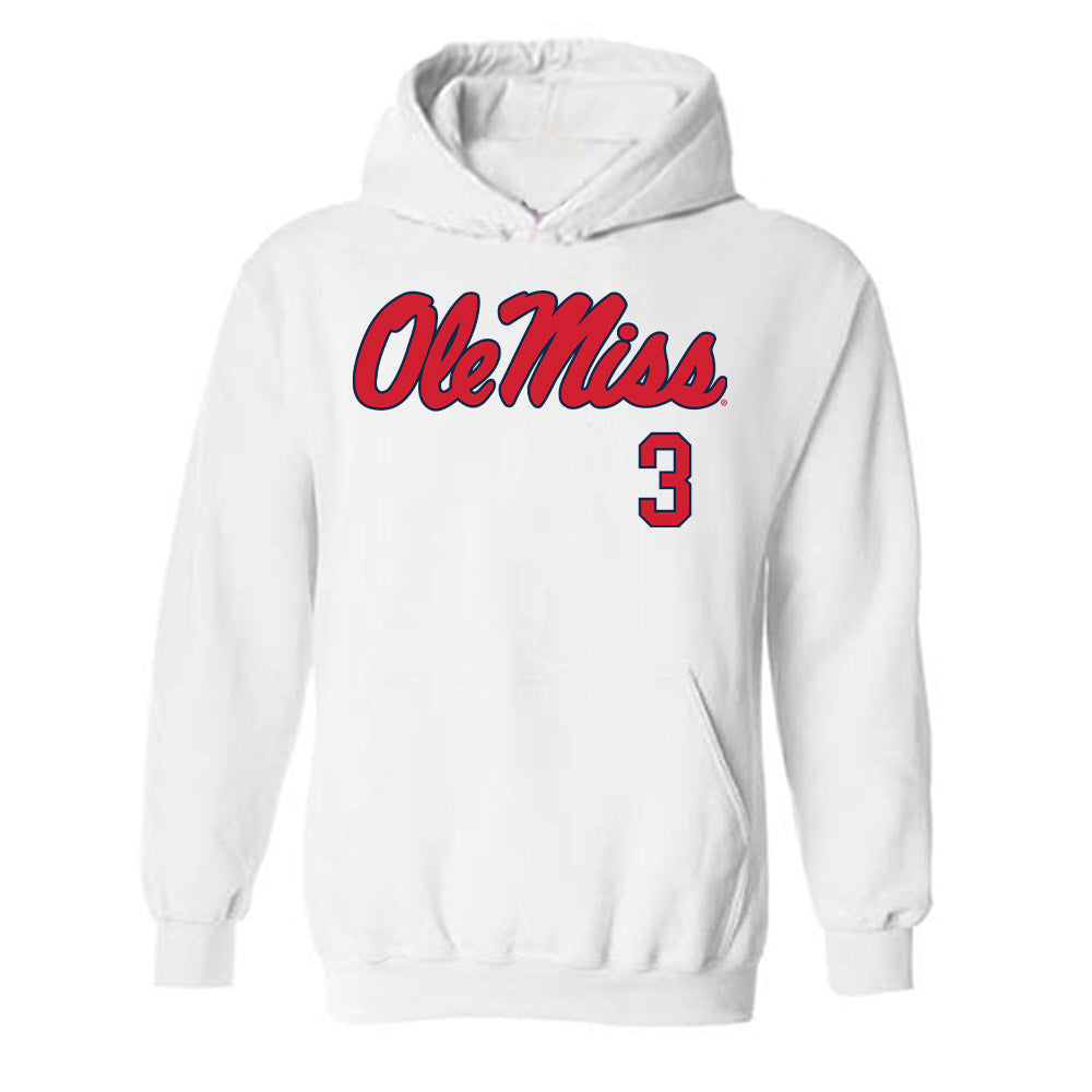 Ole Miss - NCAA Baseball : Luke Cheng - Fashion Shersey Hooded Sweatshirt-0