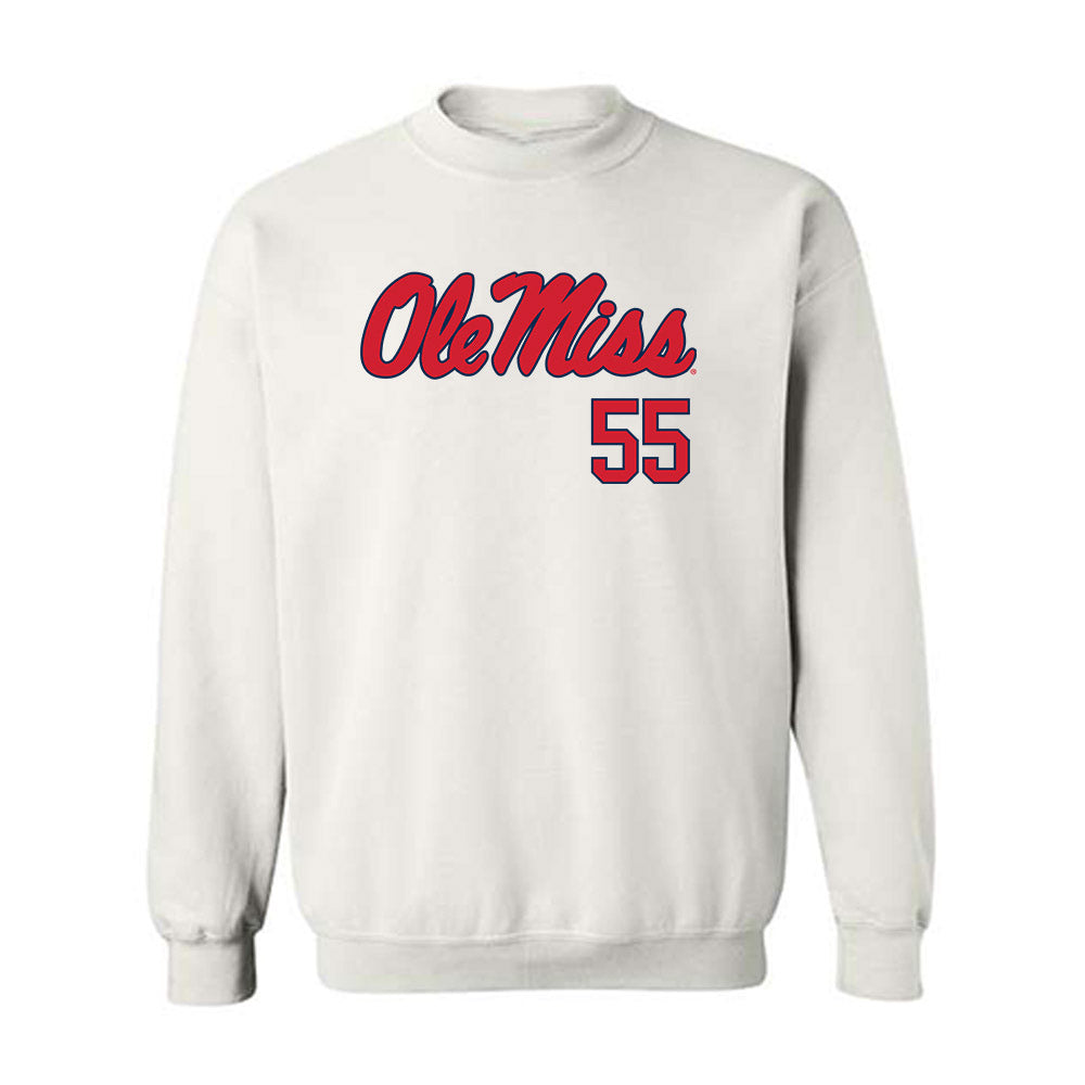Ole Miss - NCAA Baseball : Leo Odom - Fashion Shersey Crewneck Sweatshirt-0