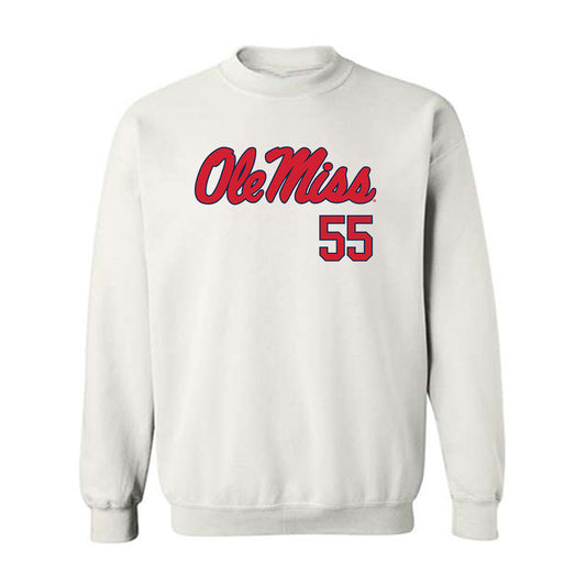 Ole Miss - NCAA Baseball : Leo Odom - Fashion Shersey Crewneck Sweatshirt-0