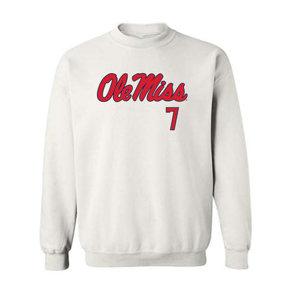 Ole Miss - NCAA Softball : Emilee Boyer - Fashion Shersey Crewneck Sweatshirt-0