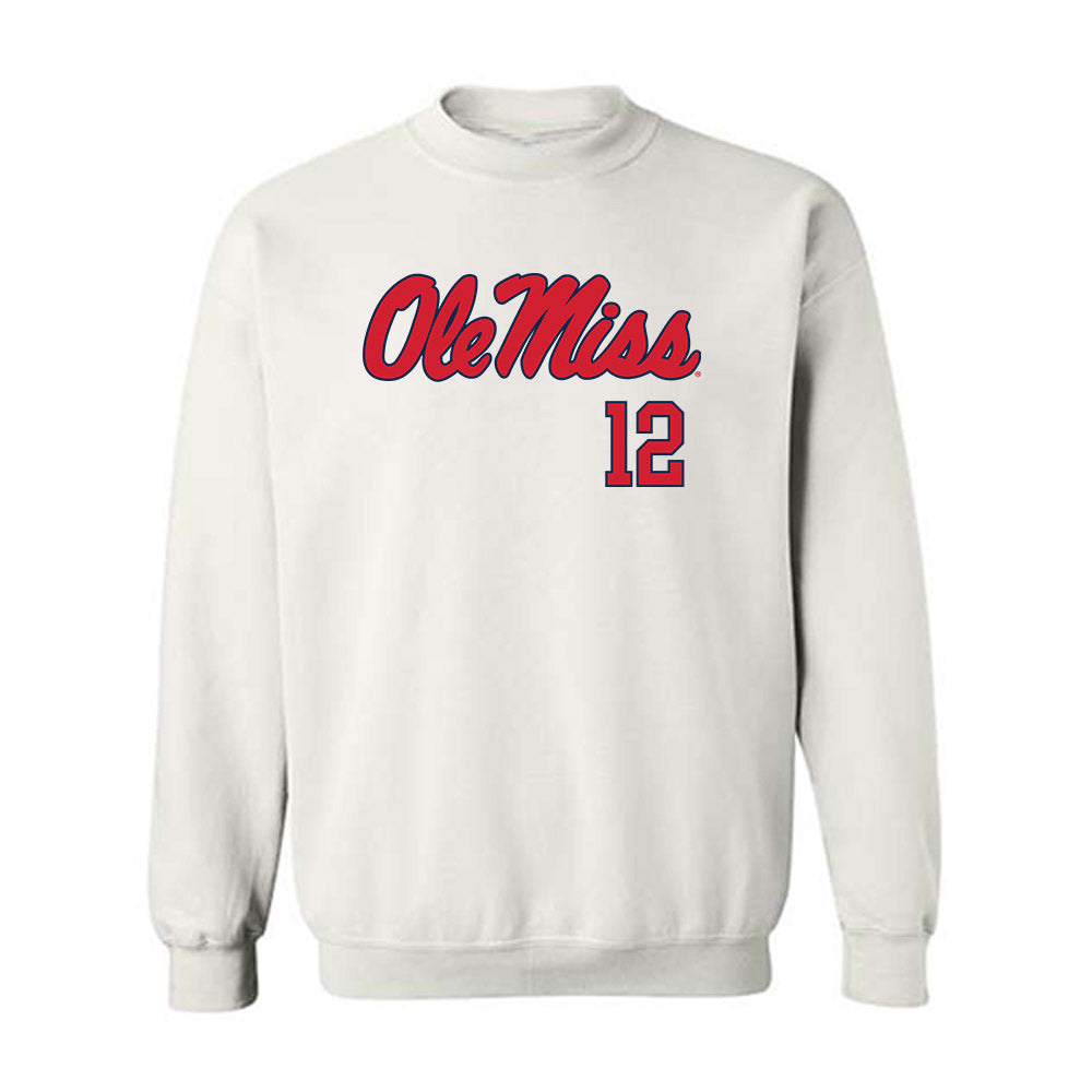 Ole Miss - NCAA Softball : Addison Duke - Fashion Shersey Crewneck Sweatshirt-0