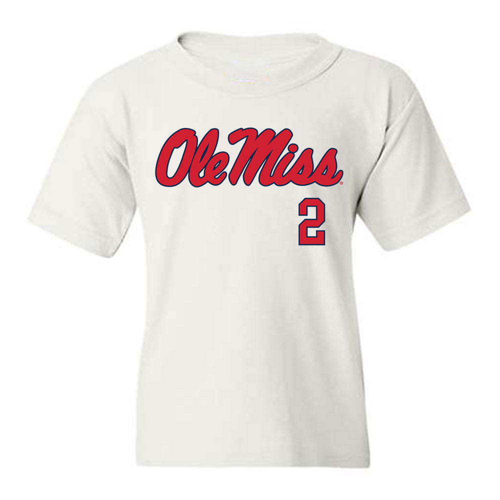 Ole Miss - NCAA Men's Basketball : AJ Storr - Fashion Shersey Youth T-Shirt-0