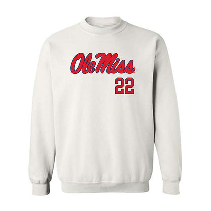 Ole Miss - NCAA Men's Basketball : Max Smith - Fashion Shersey Crewneck Sweatshirt-0