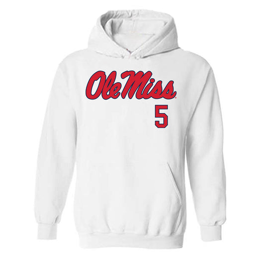 Ole Miss - NCAA Women's Soccer : Evie Ewing - Fashion Shersey Hooded Sweatshirt-0