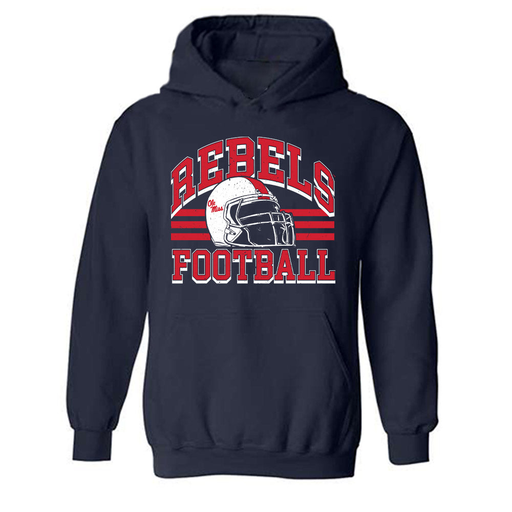 Ole Miss - NCAA Football : Caleb Blankenship - Sports Shersey Hooded Sweatshirt-0