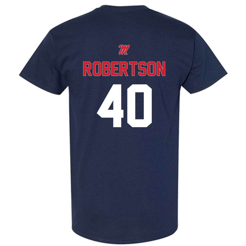 Ole Miss - NCAA Baseball : JP Robertson - Sports Shersey T-Shirt-1