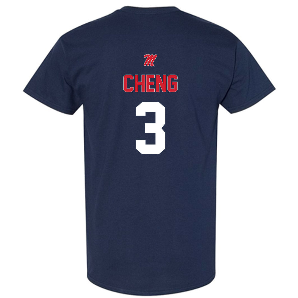 Ole Miss - NCAA Baseball : Luke Cheng - Sports Shersey T-Shirt-1