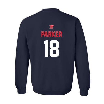 Ole Miss - NCAA Baseball : Greyson Parker - Sports Shersey Crewneck Sweatshirt-1