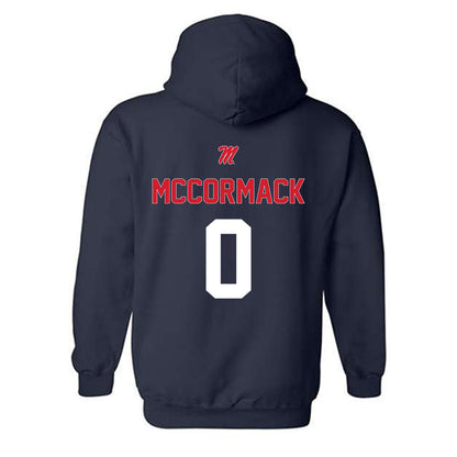 Ole Miss - NCAA Baseball : Brady McCormack - Sports Shersey Hooded Sweatshirt-1
