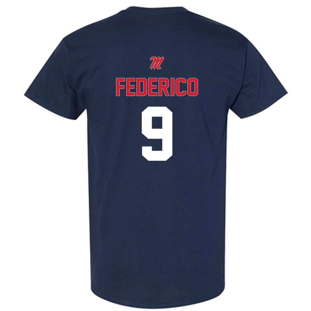 Ole Miss - NCAA Baseball : Hayden Federico - Sports Shersey T-Shirt-1