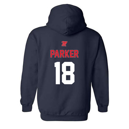 Ole Miss - NCAA Baseball : Greyson Parker - Sports Shersey Hooded Sweatshirt-1
