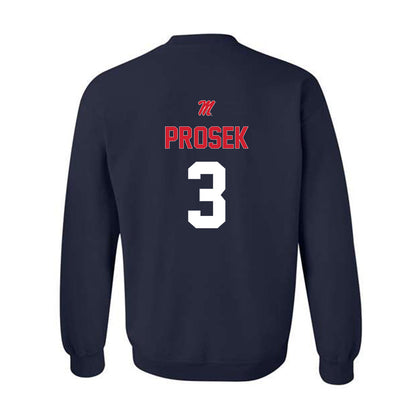 Ole Miss - NCAA Baseball : Cole Prosek - Sports Shersey Crewneck Sweatshirt-1