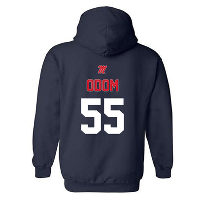 Ole Miss - NCAA Baseball : Leo Odom - Sports Shersey Hooded Sweatshirt-1