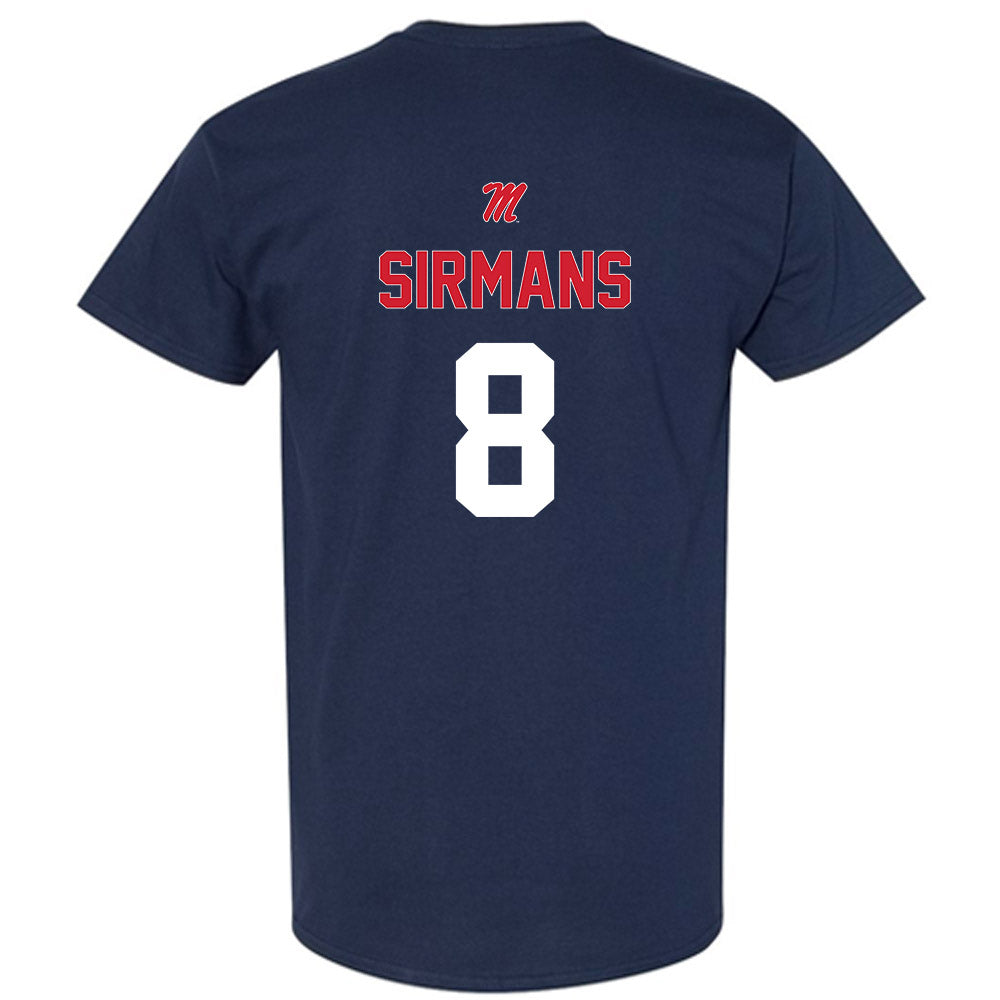 Ole Miss - NCAA Baseball : Tate Sirmans - Sports Shersey T-Shirt-1