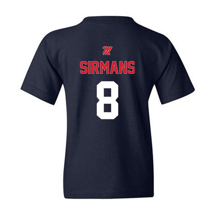 Ole Miss - NCAA Baseball : Tate Sirmans - Sports Shersey Youth T-Shirt-1