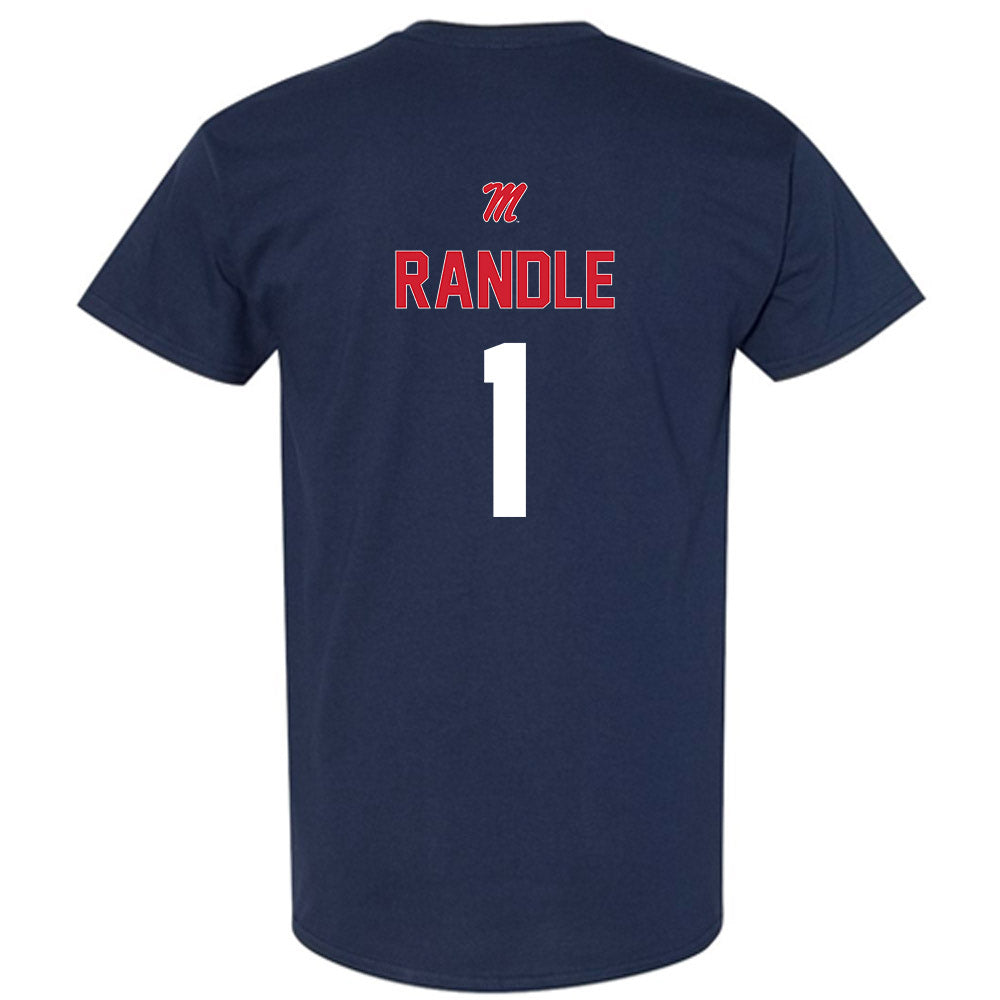 Ole Miss - NCAA Baseball : Brayden Randle - Sports Shersey T-Shirt-1