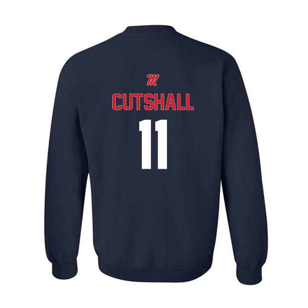 Ole Miss - NCAA Baseball : William Cutshall - Sports Shersey Crewneck Sweatshirt-1