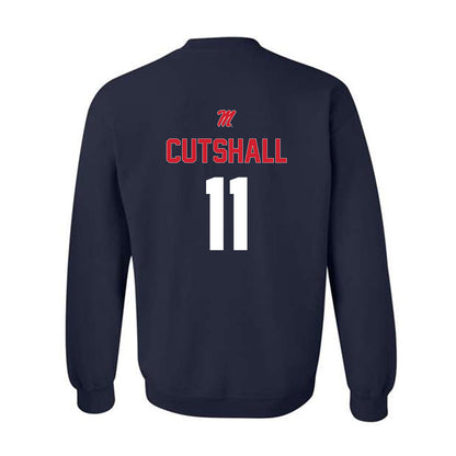 Ole Miss - NCAA Baseball : William Cutshall - Sports Shersey Crewneck Sweatshirt-1