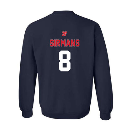 Ole Miss - NCAA Baseball : Tate Sirmans - Sports Shersey Crewneck Sweatshirt-1