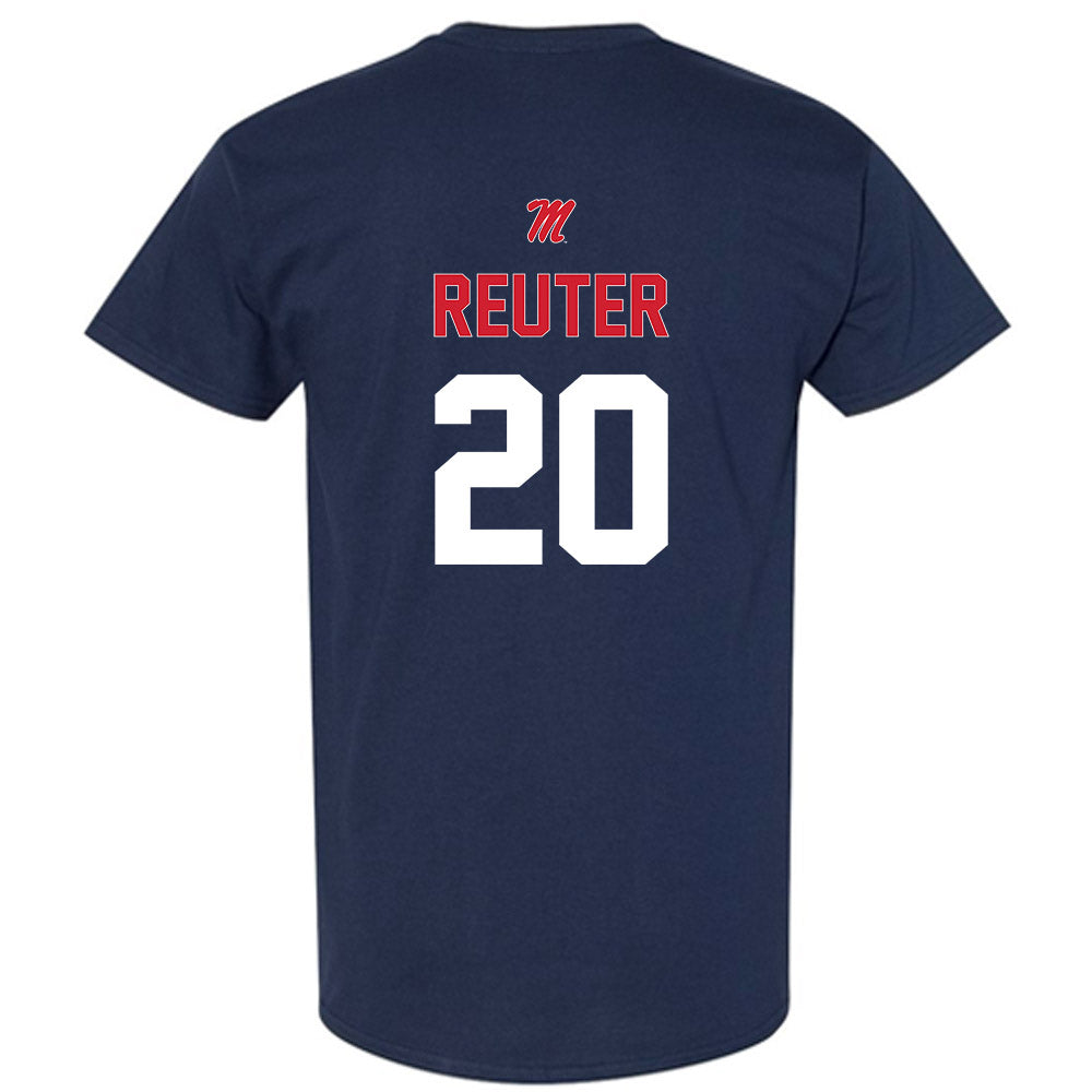 Ole Miss - NCAA Baseball : Collin Reuter - Sports Shersey T-Shirt-1