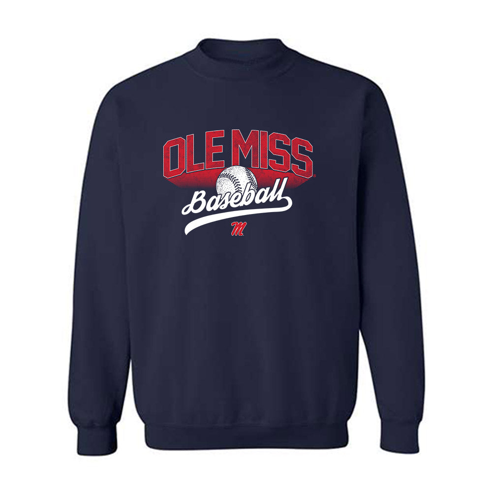 Ole Miss - NCAA Baseball : Luke Cheng - Sports Shersey Crewneck Sweatshirt-0