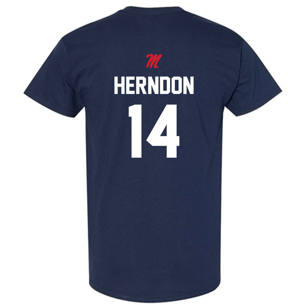 Ole Miss - NCAA Softball : Abby Herndon - Sports Shersey T-Shirt-1