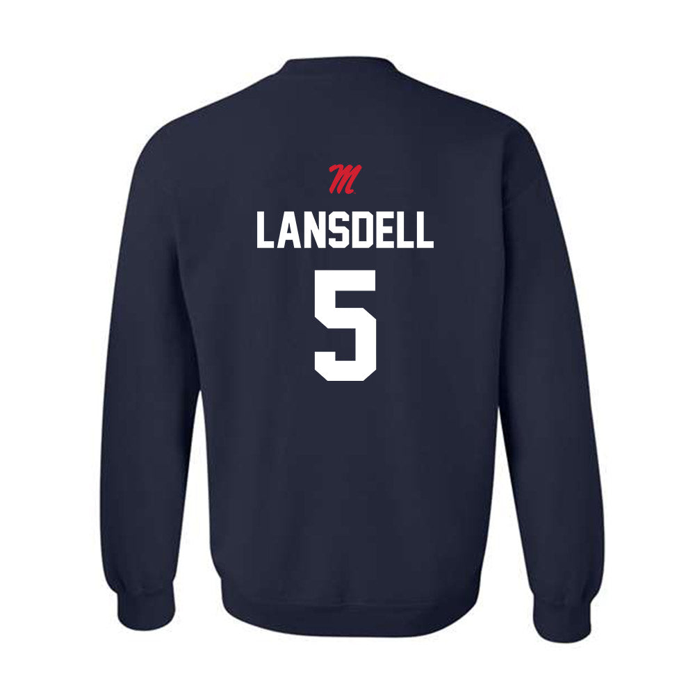 Ole Miss - NCAA Softball : Ashton Lansdell - Sports Shersey Crewneck Sweatshirt-1