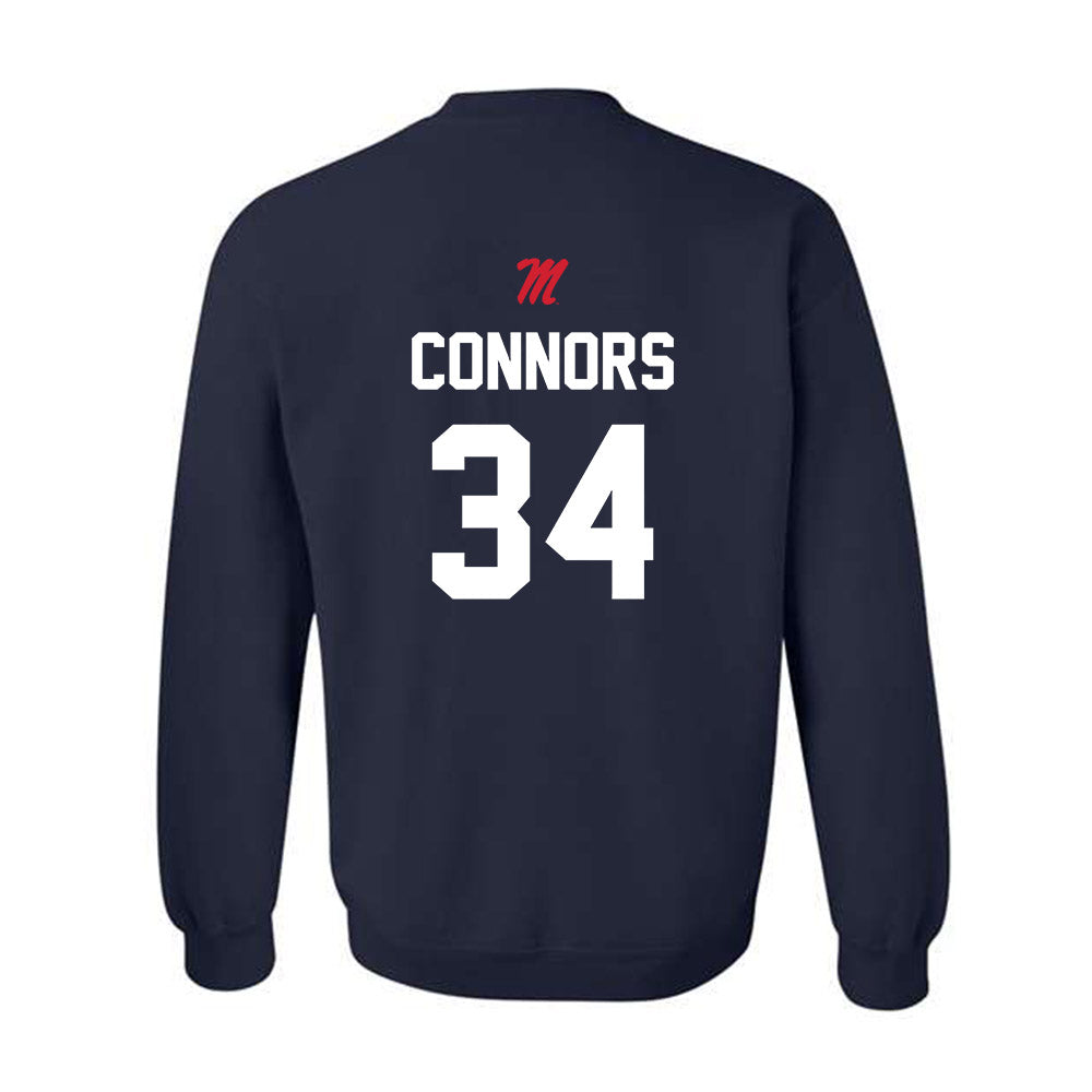 Ole Miss - NCAA Softball : rachel connors - Sports Shersey Crewneck Sweatshirt-1