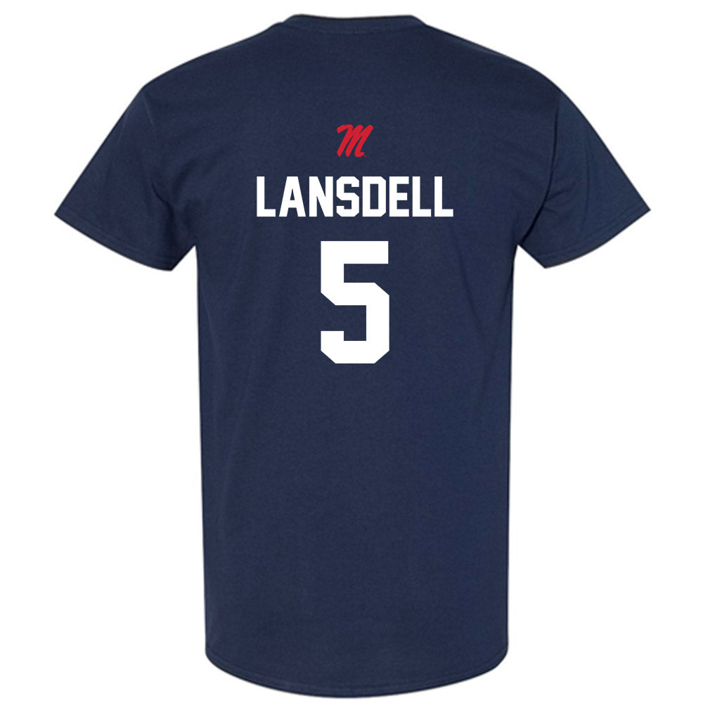 Ole Miss - NCAA Softball : Ashton Lansdell - Sports Shersey T-Shirt-1