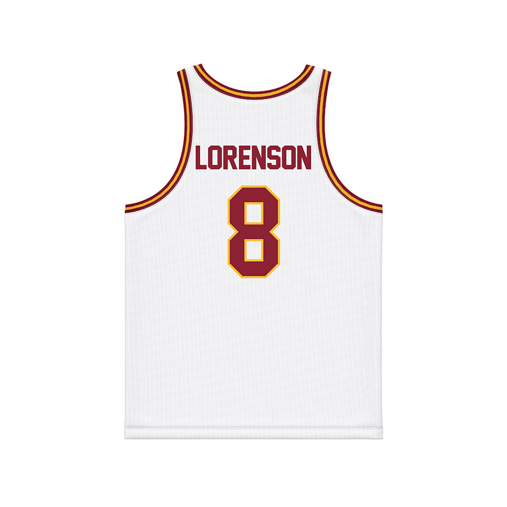 Minnesota - NCAA Men's Basketball : Max Lorenson - White Basketball Jersey-1
