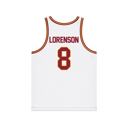 Minnesota - NCAA Men's Basketball : Max Lorenson - White Basketball Jersey-1