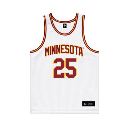 Minnesota - NCAA Women's Basketball : Grace Grocholski - White Basketball Jersey-0