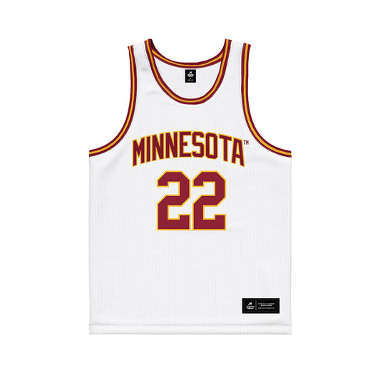 Minnesota - NCAA Women's Basketball : Kennedy Klick - White Basketball Jersey-0