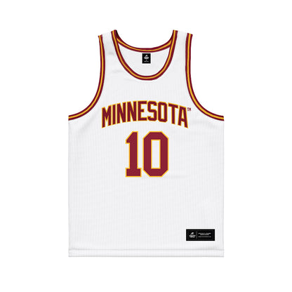 Minnesota - NCAA Men's Basketball : Cade Tyson - White Basketball Jersey-0