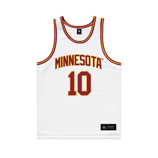 Minnesota - NCAA Men's Basketball : Cade Tyson - White Basketball Jersey-0