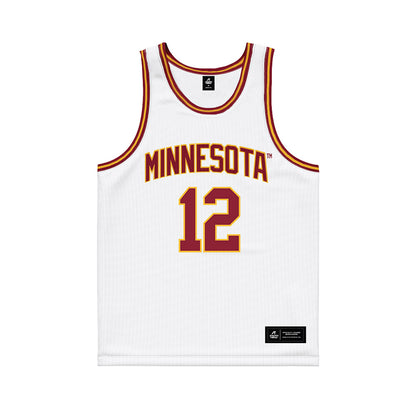Minnesota - NCAA Women's Basketball : Brylee Glenn - White Basketball Jersey-0