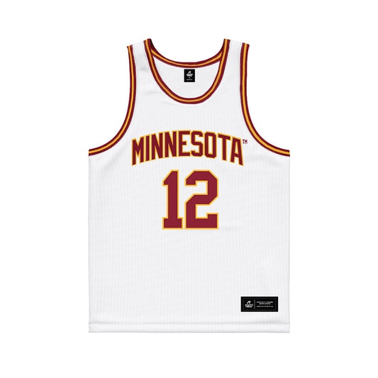 Minnesota - NCAA Men's Basketball : RJ Spencer - White Basketball Jersey-0