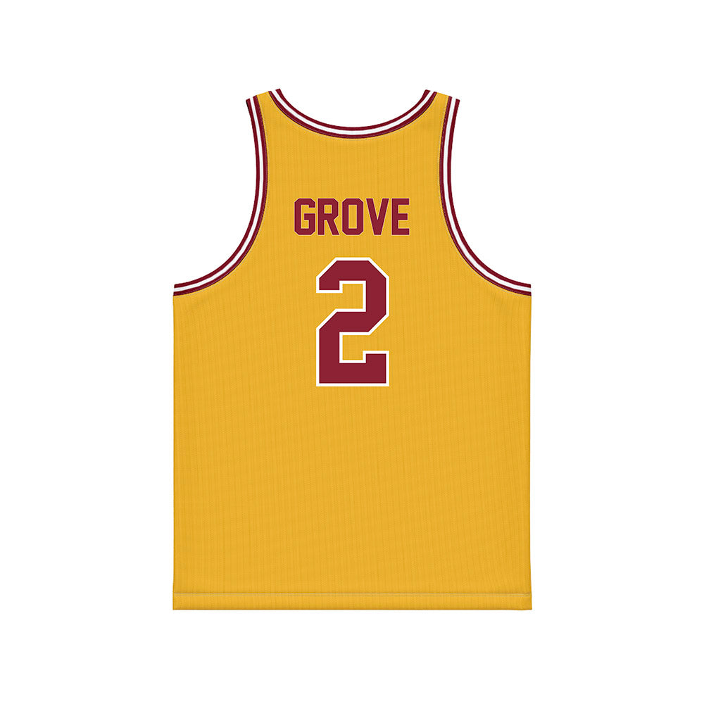 Minnesota - NCAA Men's Basketball : Grayson Grove - Gold Basketball Jersey-1