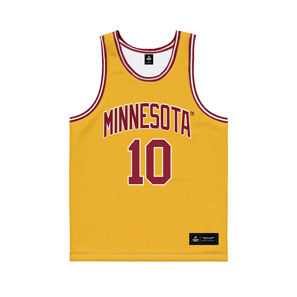 Minnesota - NCAA Men's Basketball : Cade Tyson - Gold Basketball Jersey-0