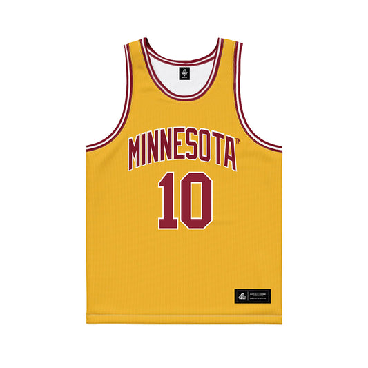 Minnesota - NCAA Men's Basketball : Cade Tyson - Gold Basketball Jersey-0